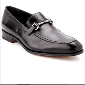 Ferragamo black leather loafers